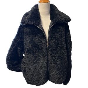Rebecca Minkoff Women's Black Faux Fur Jacket